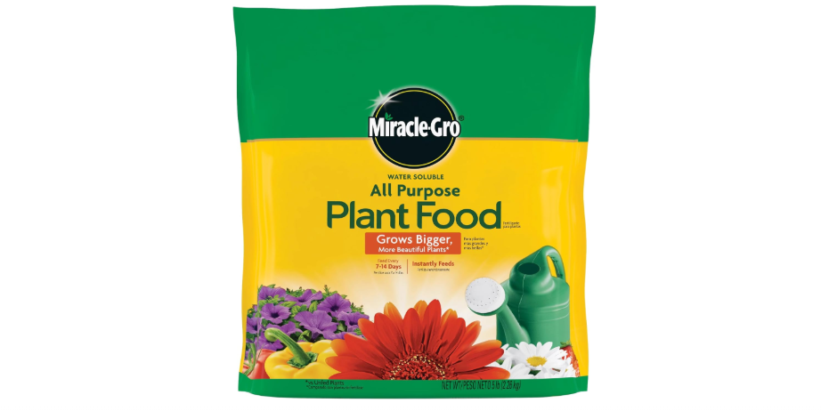 
Miracle-Gro Water Soluble All Purpose Plant Food, 24-8-16, Instantly Fertilizes Plants, Waterproof Bag - 5 lb.