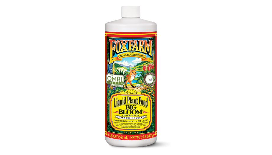 
Fox Farm Big Bloom Liquid Plant Food - Organic Bloom Fertilizer for Flowering & Fruiting Plants, Contains Earthworm Castings & Bat Guano - Supports...