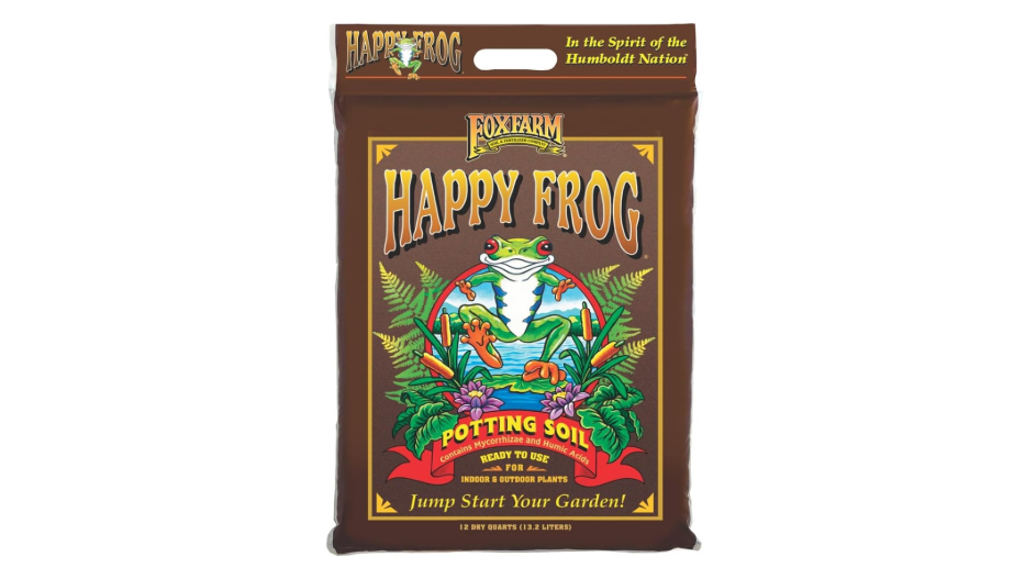 
FoxFarm Happy Frog Potting Soil - Ready-to-Use Amended Container Blend with Soil Microbes, Earthworm Castings, Bat Guano, and Aged Forest Products for...