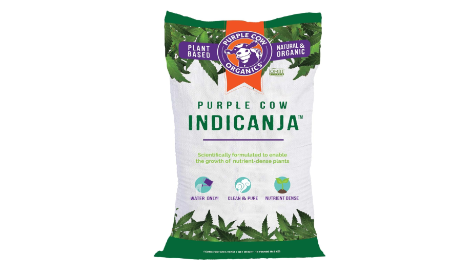 
Purple Cow Organics IndiCanja 1 Cubic Foot Bag, Organic Living Soil, Clean & Natural Plant Based Water Only Super Soil for Professional Indoor &...