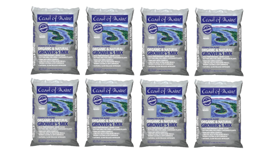 
Coast of Maine Stonington Blend, 1.5 cu ft (Pack of 8) Organic and Natural Grower?s Mix for Large Container Plants