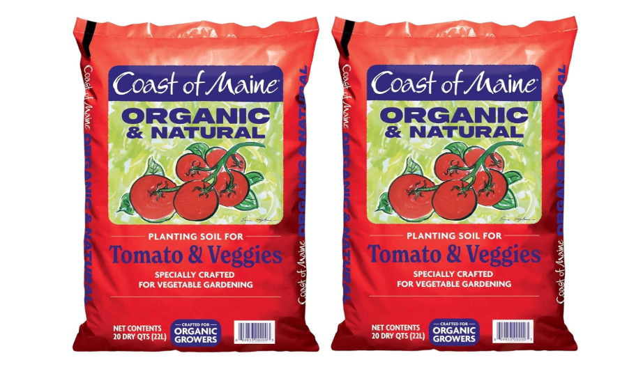 
Coast of Maine Organic & Natural Planting Soil for Vegetables & Tomatoes - Premium Planting Soil w/ Composted Manure, Sphagnum Peat Moss for Multi...