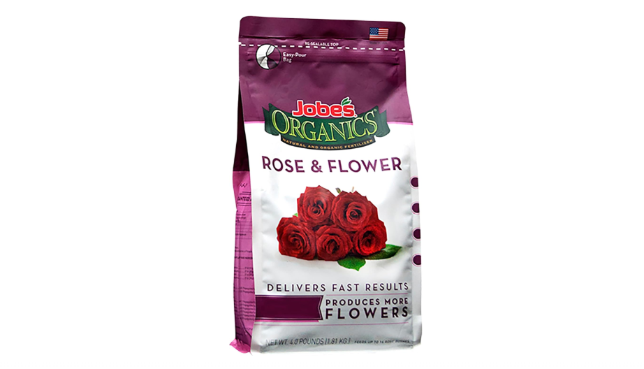  Jobe's Organics Granular Rose Fertilizer, Organic Plant Fertilizer for Rose, Hydrangea, Hibiscus, Azalea, and Other Flowering Shrubs, 4 lbs Bag