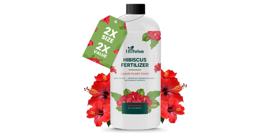  16oz Hibiscus Fertilizer - Makes 16 Gallons of Hibiscus Flowers Plant Food Outdoor - Indoor Plant Fertilizer Liquid for Vibrant, Showy Flowers, Greener...