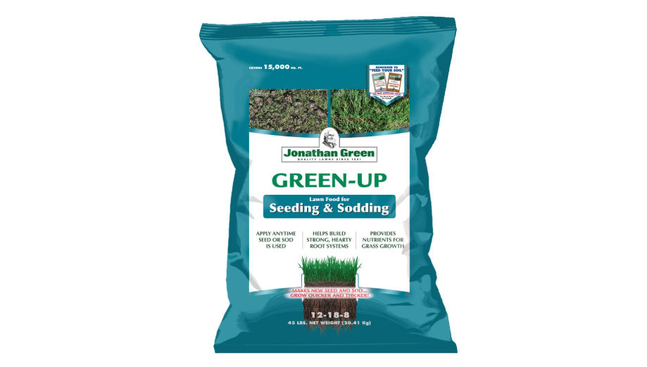 
Jonathan Green (11543) Green-Up Lawn Food for Seeding & Sodding - 12-18-8 Grass Fertilizer (15,000 Sq. Ft.)
