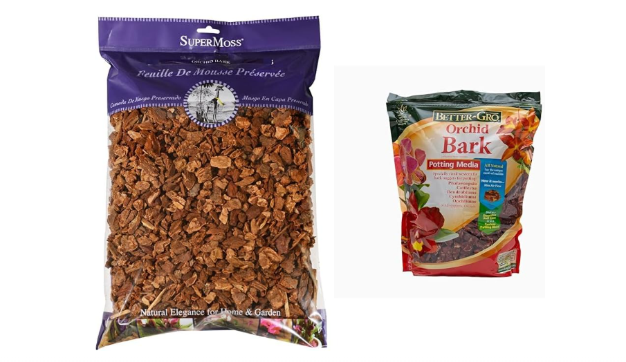  SuperMoss (23114) and Better-GRO Orchid Bark, Natural and Premium Orchid Potting Mix, 4 Quarts Each