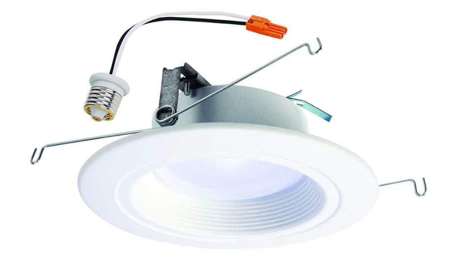  Halo RL560WH6950R Rl Integrated Led Recessed Lighting Retrofit Downlight Trim with 90 CRI, 5000K Daylight, 5 In & 6 In, White