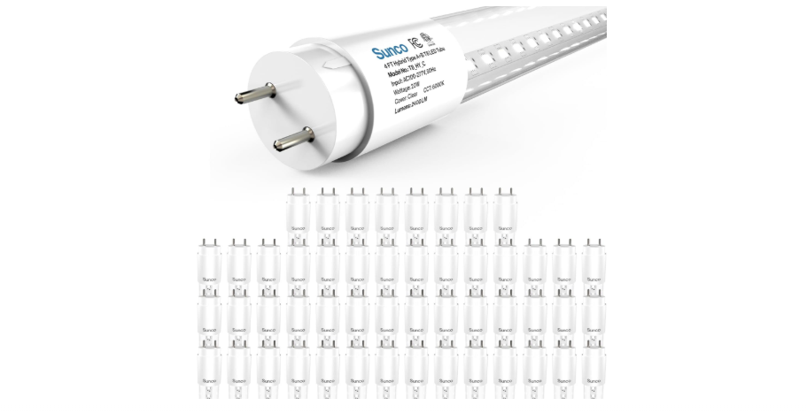  Sunco 50 Pack T8 LED Bulbs 4 Foot, 48 Inch Tube Light Bulbs Fluorescent Replacement, Single or Double Ended Hybrid Type A+B, 2400 LM, 20W, 6000K Daylight...