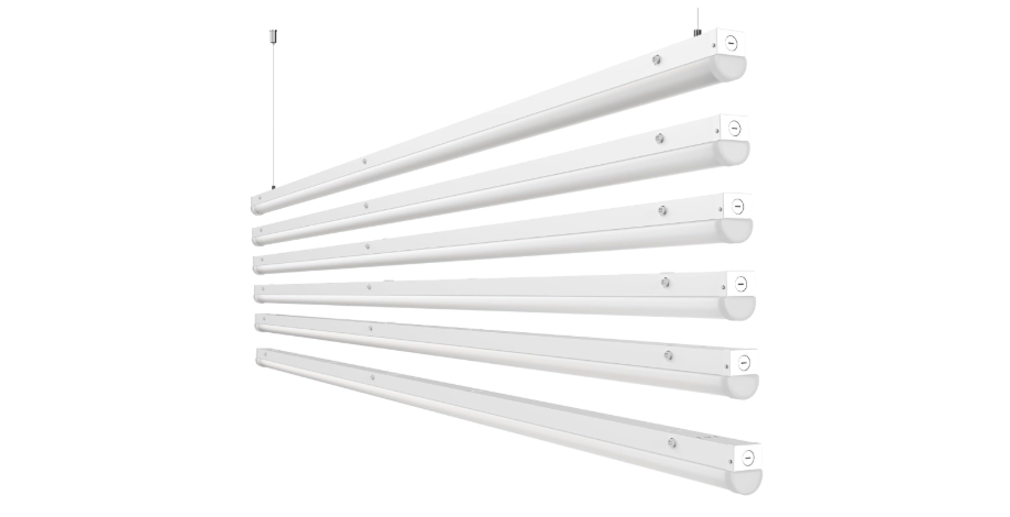  HYPERLITE 8 Foot LED Light Fixture: 80/70/60W Led Linear Strip Fixture 3500K/4000K/5000K CCT Selectable 1-10V Dimmable UL Listed 130lm/w Commercial LED Shop...