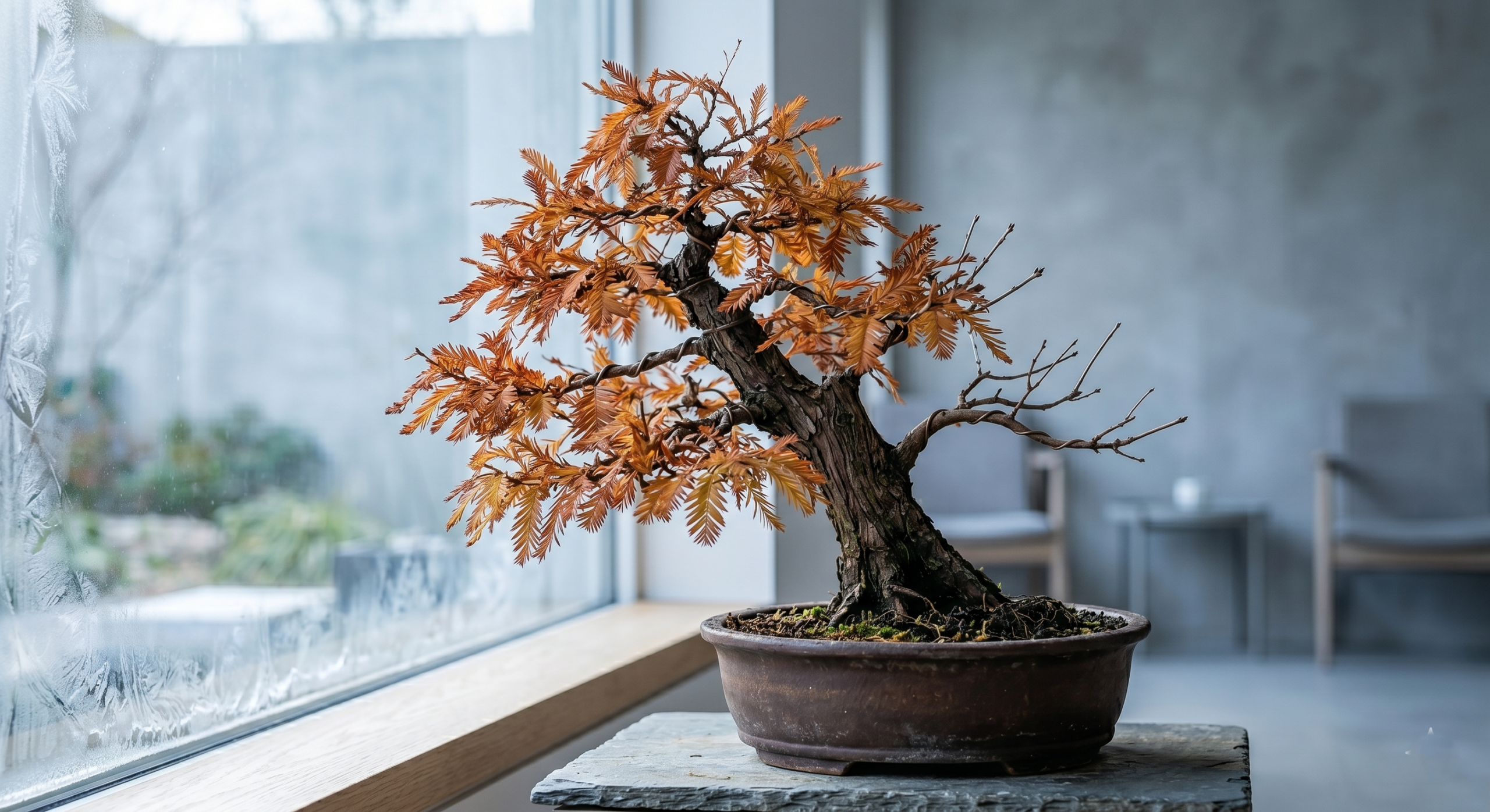 bald-cypress-bonsai-foliage-color-change-autumn-dormancy
