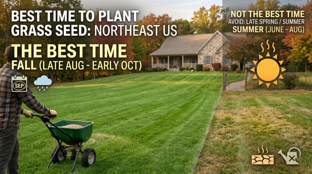 best time to plant grass seed northeast