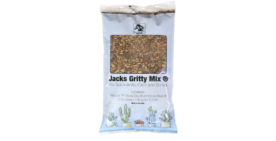  Bonsai Jack Succulent, Cactus and Bonsai Soil - Jacks Gritty Mix - 2 Quarts – Fast Draining – Fight Root Rot – Optimized pH