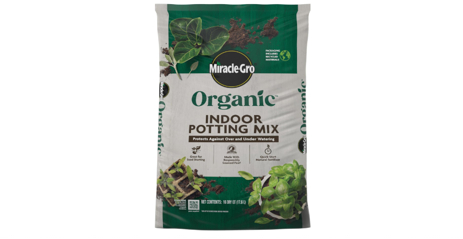 
Miracle-Gro Organic Indoor Potting Mix - Protects Against Over and Under Watering, Planting Soil for Indoor Container Plants, Houseplants and Starter Plants...