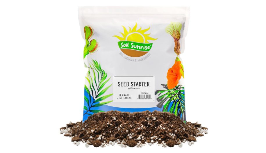 
Soil Sunrise All Natural Seed Starting Mix (8 Quarts) Expert Grade Seed Starter Potting Mix, Start Herbs, Vegetables, and Other Grass