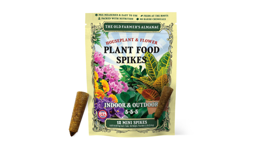 
The Old Farmer's Almanac Houseplant & Flower Plant Food Mini Spikes - NPK 5-5-5 for Continuous Feeding and Vibrant Colors (12 Mini Spikes)