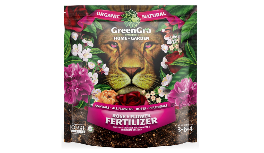 GreenGro Rose & Flower Fertilizer - Outdoor & Indoor Plant Food for Bigger Blooms/Organic Fertilizer & Flower Food for Roses, Orchids, Tulips,...
