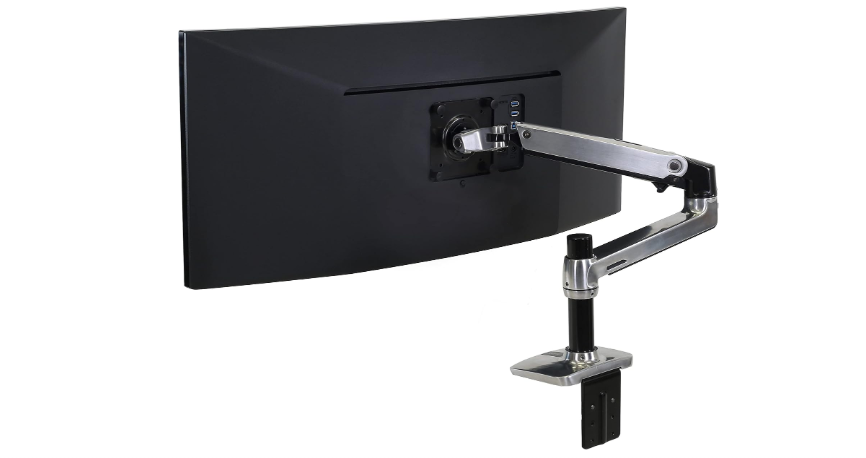 
Ergotron – LX Monitor Arm, Single Monitor Desk Mount – fits Flat Curved Ultrawide Computer Monitors up to 34 Inches, 7 to 25 lbs, VESA 75x75mm or 100x100mm...