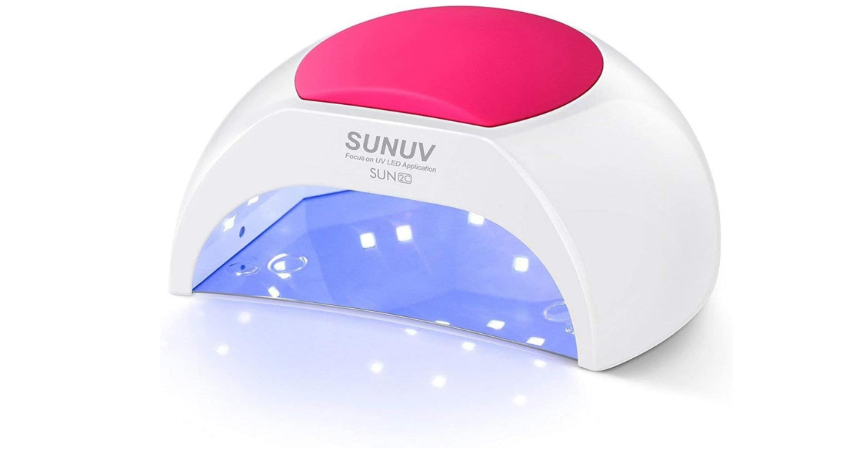 
SUNUV SUN2C UV Light for Nails, UV LED Nail Lamp with 4 Timer Settings, Curing Lights Compatible with All Gel Polish Rose