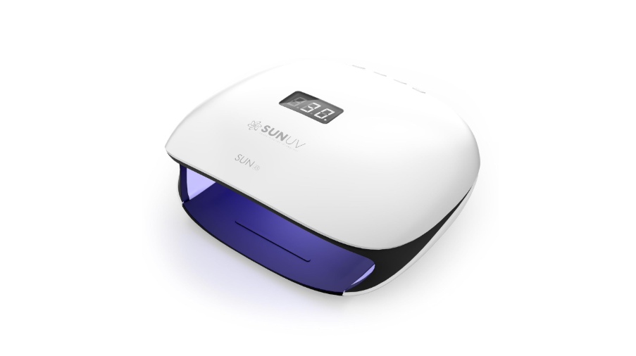 SUNUV UV LED Nail Lamp, UV Light for Gel Polish with 4 Timer Settings, Nail Dryer with LCD Display, Removable Base SUN4S Black