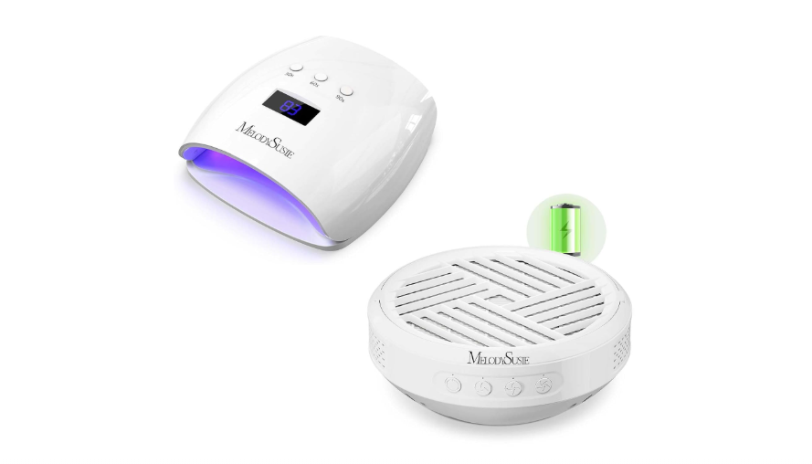 Melodysusie UV Nail Lamp with MelodySusie Rechargeable Nail Dust Collector