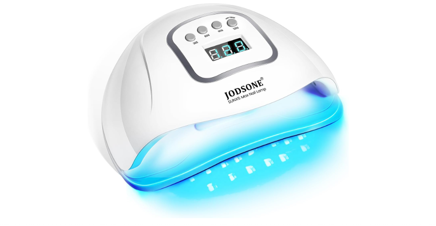 
JODSONE U V LED Nail Lamp, Nail Dryer for Gel Polish, Led Light with Automatic Sensor & 4 Timers