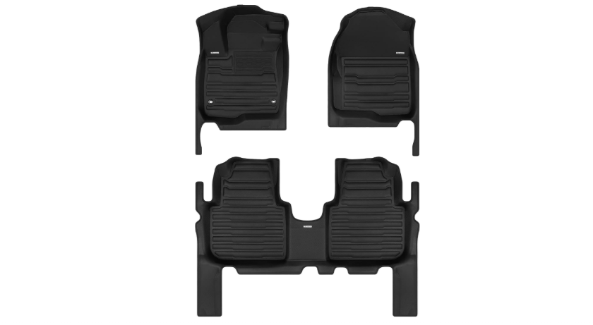  TuxMat - for Honda CR-V 2023-2026 Models - Custom Car Mats - Maximum Coverage, All Weather, Laser Measured - This Full Set Includes 1st and 2nd Rows