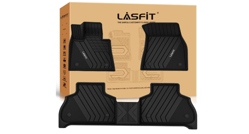  LASFIT Floor Mats Fit for BMW X5 New 2019-2025 2026 All Weather Floor Liners Custom Fit TPE Mat Front & Rear Rows Car Mat Full Set for 50i M50i M 45e...