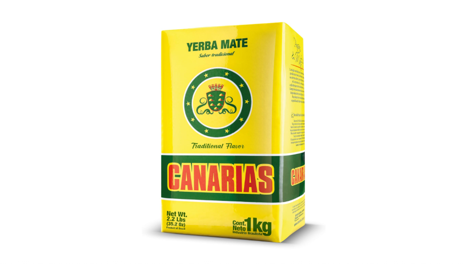 Canarias Yerba Mate Traditional 2.2 lb - Uruguayan Yerba Mate Tea - Ground Leaf Without Stems (Sin Palo) | Strong & Full-Bodied Flavor