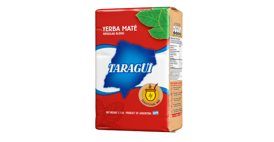 Taragüi Yerba Mate with Stems, 500 gr - 1.1 lbs (Red Pack)