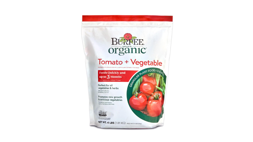  Burpee Organic Tomato & Vegetable Granular Plant Food, 4 lb