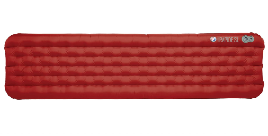  Big Agnes Rapide SL - Insulated Sleeping Pad, Ultralight, All Season Compact Backpacking and Hiking, Pumphouse Sack Included, Orange, 20x66 Petite