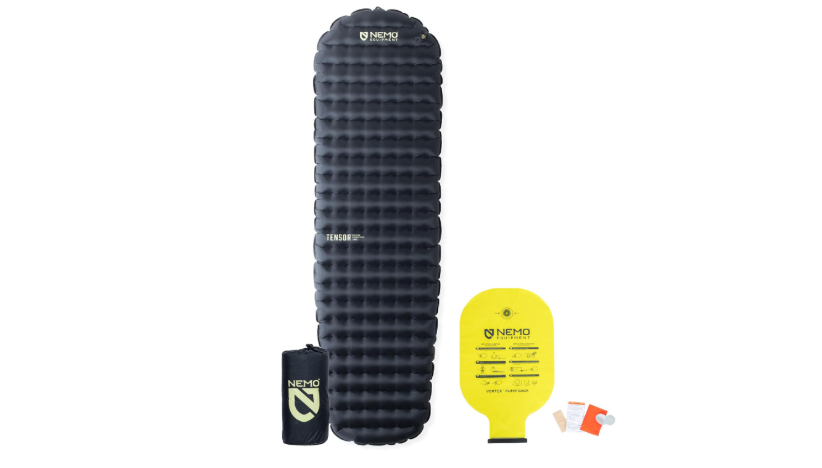  NEMO Equipment Tensor Extreme Conditions Sleeping Pad - Regular Mummy (72" x 20) - Black/Birch Bud/Citron