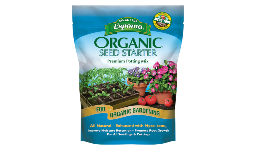Espoma Organic Seed Starter Premium Potting Soil Mix - All Natural & Organic Seed Starting Mix with Mycorrhizae. for Organic Gardening, 8 qt, Pack of 1