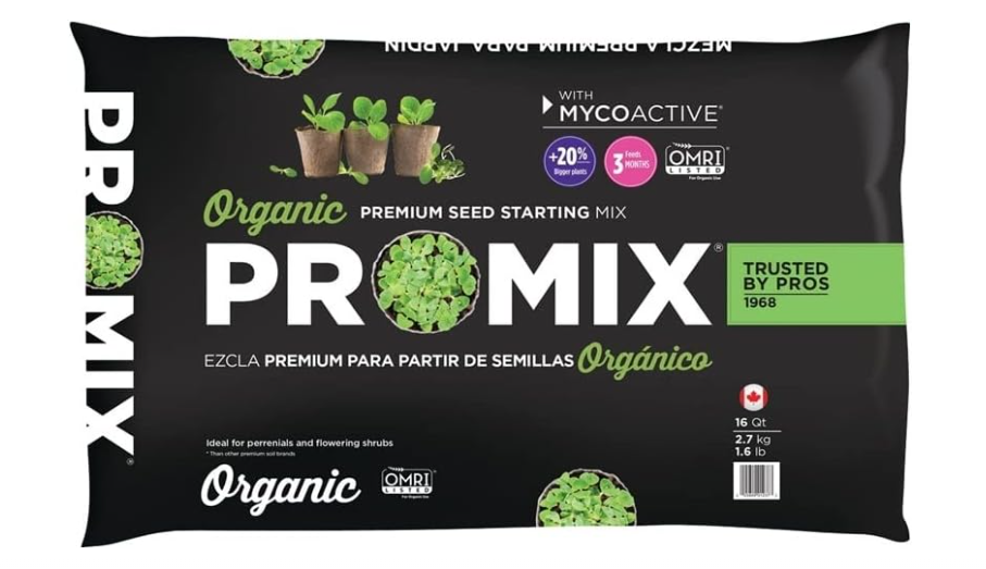 Premier Horticulture 1016041RGCE Organic Pro Seed Starting Mix, 16 Quart