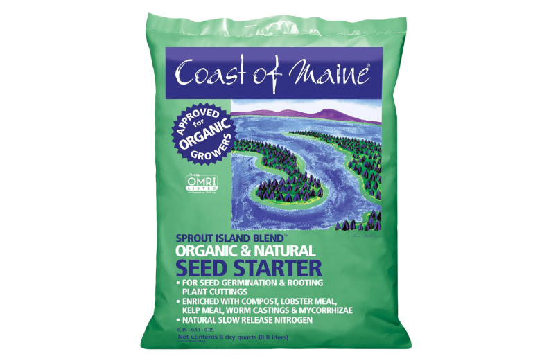 Coast of Maine Organic & Natural Sprout Island Blend Seed Starter - Seed Germination & Root Plant Cuttings w/ Composted Manure, Mycorrhizae, Worm...