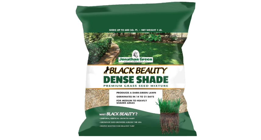  Jonathan Green Black Beauty Dense Shade Grass Seed - 1 lb | Grows Well in Medium to Densely Shaded Areas