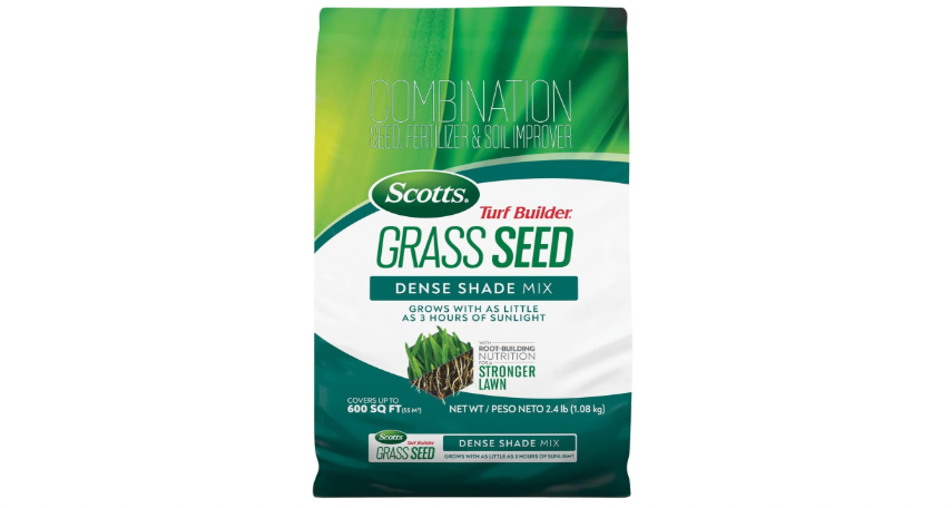
Scotts Turf Builder Grass Seed Dense Shade Mix, 2.4 lbs. | Grass Seed Plus Lawn Fertilizer & Soil Improver, Grows With As Little As 3 Hours Of Sun,...