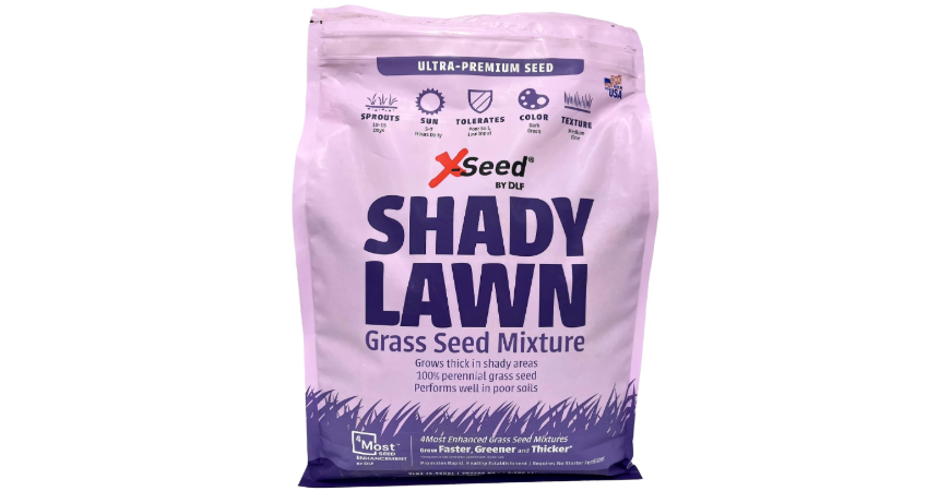  X-Seed Ultra Premium Shady Lawn Grass Seed Blend – Heavy Shade Grass Seed Mixture – Grows Thick in Shady Areas, Performs Well in Poor Soils, Requires Less...